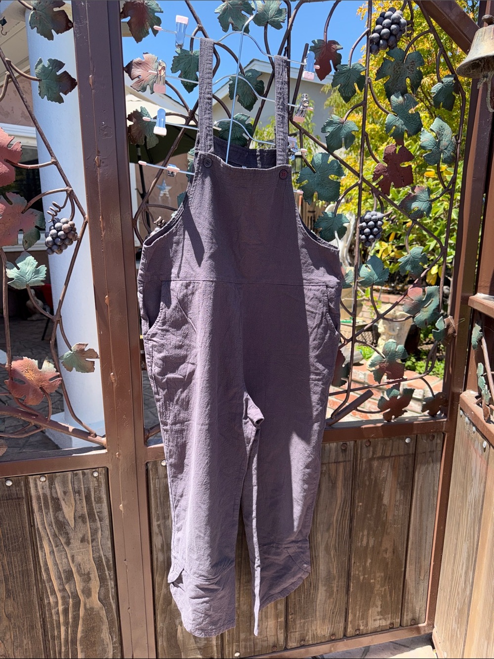 Women’s Cotton Overalls – Purple